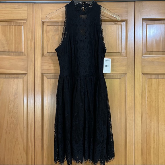 Free People Verushka Lace Mini Dress Black Size 8 NWT - Picture 5 of 16